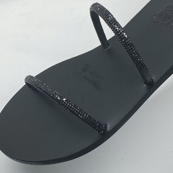 ANCIENT GREEK SANDALS Ofis Low Crystal-Embellished Wraparound Sandals size 39 - Picture 10 of 15
